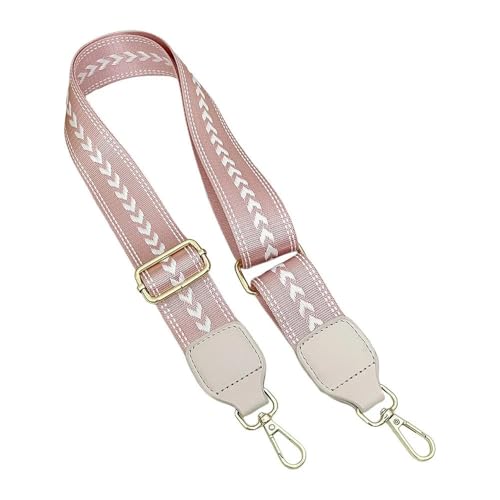 LOUKEKE Boho-Schultergurt für Damen, breit, 4 cm, Jacquard-Schultergurt, verstellbar, mit Jacquard bestickte Riemen für Taschen, Riemenersatz von LOUKEKE