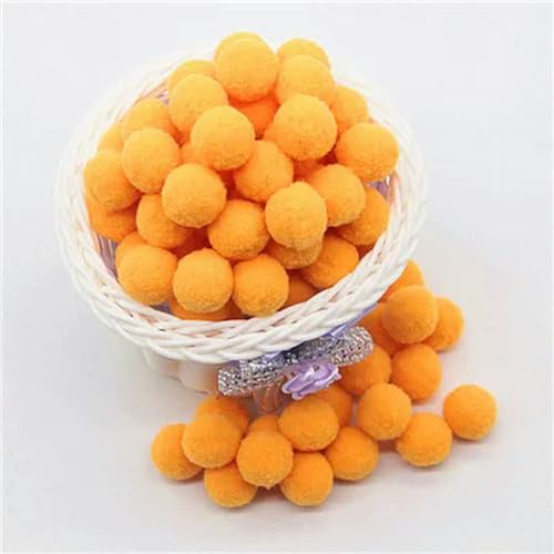 LOUKEKE Pompom 8mm 10mm 15mm 20mm 25mm 30mm Weiche Pompons Flauschiger Plüsch Basteln DIY Pom Poms Ball Wohnkultur Nähzubehör von LOUKEKE