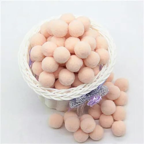 LOUKEKE Pompom 8mm 10mm 15mm 20mm 25mm 30mm Weiche Pompons Flauschiger Plüsch Basteln DIY Pom Poms Ball Wohnkultur Nähzubehör von LOUKEKE