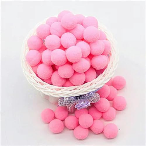 LOUKEKE Pompom 8mm 10mm 15mm 20mm 25mm 30mm Weiche Pompons Flauschiger Plüsch Basteln DIY Pom Poms Ball Wohnkultur Nähzubehör von LOUKEKE