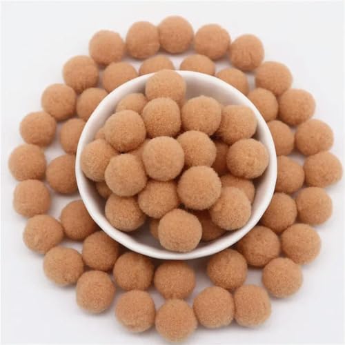 LOUKEKE Pomponbälle 8mm 10mm 15mm 20mm 25mm 30mm Flauschige Pompons Basteln Pompom DIY Handgemachte Hochzeitsdekoration Bastelbedarf von LOUKEKE