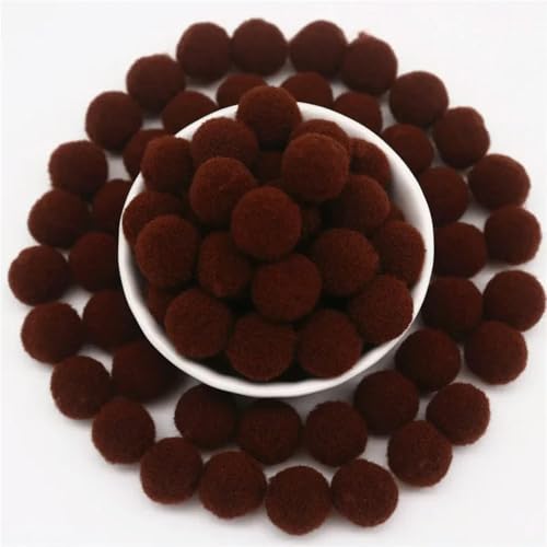 LOUKEKE Pomponbälle 8mm 10mm 15mm 20mm 25mm 30mm Flauschige Pompons Basteln Pompom DIY Handgemachte Hochzeitsdekoration Bastelbedarf von LOUKEKE