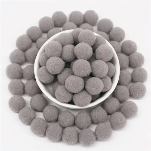 LOUKEKE Pomponbälle 8mm 10mm 15mm 20mm 25mm 30mm Flauschige Pompons Basteln Pompom DIY Handgemachte Hochzeitsdekoration Bastelbedarf von LOUKEKE