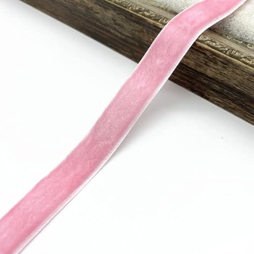 6–38 mm Samtband, Hochzeit, Party, Dekoration, handgefertigt, Geschenkverpackung, Haarschleife, DIY Weihnachtsband, 19 Pink, 10 mm, 5 Yards von LOVEAASAN