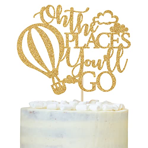 Oh the Place You Will Go Cake Topper, Happy Graduation, You Did It, Glittery Class of 2023 Graduation Party Dekorationen Supplies von LOVELY BITON