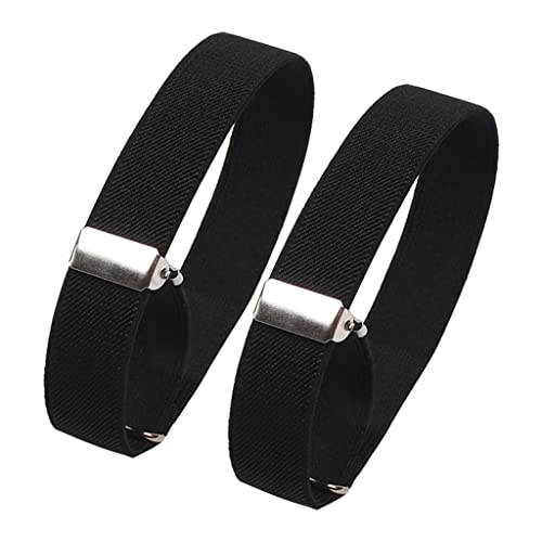 LOVIVER 2 Stück Fashion Herren Hemd Ärmelhalter Elastische Armbänder Damen, SCHWARZ von LOVIVER