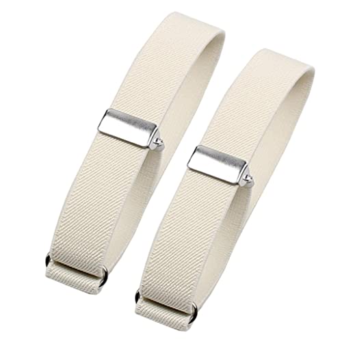 LOVIVER 2 Stück Fashion Herren Hemd Ärmelhalter Elastische Armbänder Damen, Weiß von LOVIVER