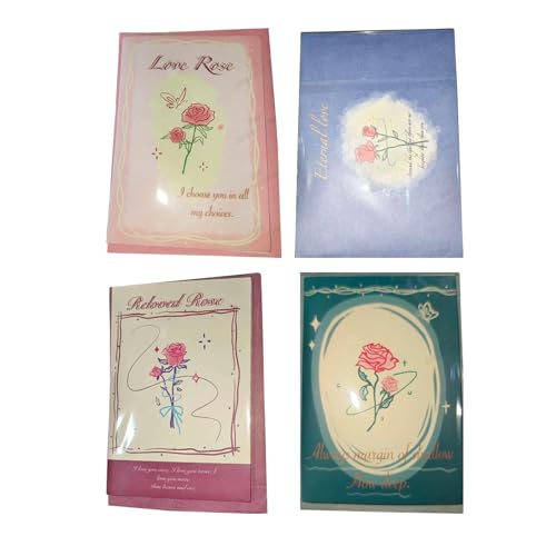LOVIVER 4 Stücke 3D -Grußkarten Dankekarten enthalten Umschlag Rose Blumendesign für Valentines LOVIVER 4 Stücke 3D -Grußkarten Dankekarten enthalten Umschlag Rose Blumendesign für Valentines von LOVIVER