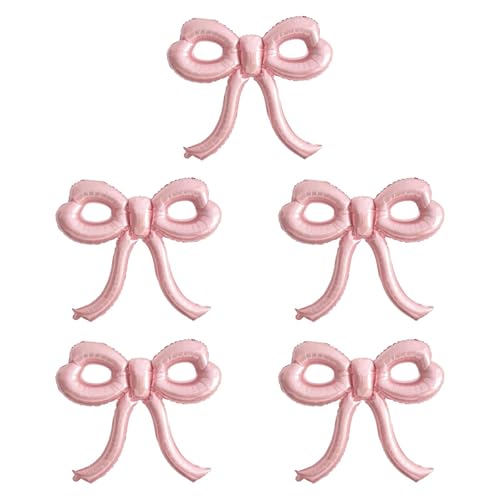 LOVIVER 5x Bowballons Ornament Romantische dekorative Aluminiumfolienballons Geburtstagsfeier Dekorationen für die Abschlussbrautdusche, Rosa LOVIVER 5x Bowballons Ornament Romantische dekorative Aluminiumfolienballons Geburtstagsfeier Dekorationen für die Abschlussbrautdusche, Rosa von LOVIVER