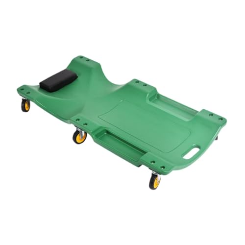 LOVIVER Auto-Reparatur-Liegebrett, Auto-Reparaturdeck, tragbar, universell, professionell, mit gepolsterter Kopfstütze, unteres Chassis-Reparaturwerkzeug, GrÜn, 36.2 Inch von LOVIVER