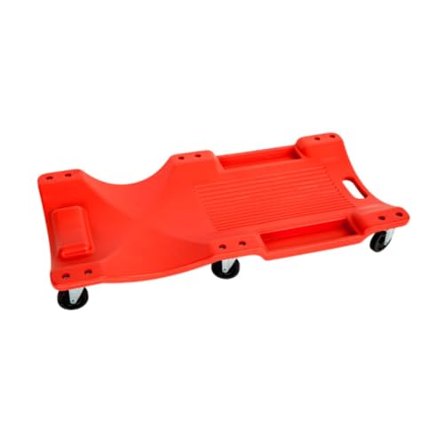 LOVIVER Auto-Reparatur-Liegebrett, Auto-Reparaturdeck, tragbar, universell, professionell, mit gepolsterter Kopfstütze, unteres Chassis-Reparaturwerkzeug, Rot, 37.8 Inch von LOVIVER