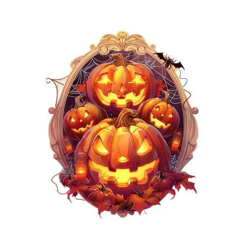 LOVIVER Halloween Toilettenaufkleber Kürbis Wandtattoos PVC Party Requisiten Wasserdicht Dekorative Tapete Kunst Wandbild für Schlafzimmer Badezimmer von LOVIVER