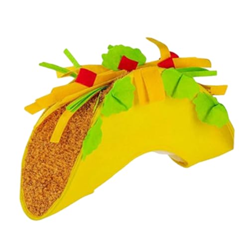 LOVIVER Mexikanischer Hut, Kopfschmuck, niedlicher Cartoon-Selfie-Hut, mexikanische Partydekorationen, Kostümhut, Zubehör für Halloween, Karneval, Taco 20cmx40cm von LOVIVER