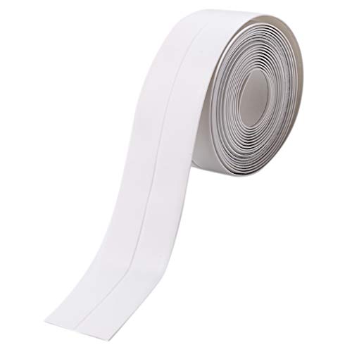 LOVIVER Selbstklebendes Dichtband 38mm x 2,6m Dichtungsband Reparaturband Klebeband für Bad und Küche, Weiß von LOVIVER