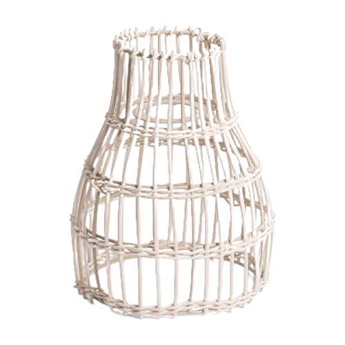 LOVIVER Lampenschirm-Abdeckung, Retro-Rattan-Lampenschirm Für Stehlampe, Hängeleuchte, Schlafzimmer von LOVIVER