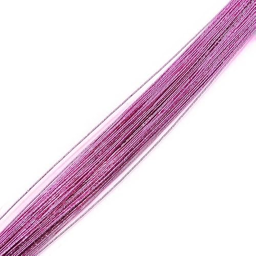 LOVSSU Blumendraht 25 Stück 80 cm Strumpfblumendraht 0,45 mm Durchmesser Eisendraht for DIY Nylonstrumpf Blumenherstellung Nylonstrumpf Blumenzubehör FüR DIY-BlumensträUßE Draht(T03) von LOVSSU