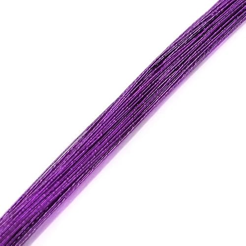 LOVSSU Blumendraht 25 Stück 80 cm Strumpfblumendraht 0,45 mm Durchmesser Eisendraht for DIY Nylonstrumpf Blumenherstellung Nylonstrumpf Blumenzubehör FüR DIY-BlumensträUßE Draht(T11) von LOVSSU