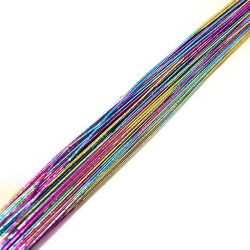 LOVSSU Blumendraht 25 Stück 80 cm Strumpfblumendraht 0,45 mm Durchmesser Eisendraht for DIY Nylonstrumpf Blumenherstellung Nylonstrumpf Blumenzubehör FüR DIY-BlumensträUßE Draht(T12) von LOVSSU