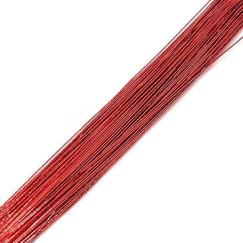 LOVSSU Blumendraht 25 Teile/los 80 cm Strumpf Blume Eisen Draht Floral Stiele Liefert for DIY Nylon Strumpf Blumen Machen Strumpf Blumen Zubehör FüR DIY-BlumensträUßE Draht(T05) von LOVSSU