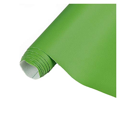 Kunstlederstoff, Kunstleder, PVC-Polsterstoff, Kunstleder für Polsterarbeiten, DIY-Nähen, Sofa, Handtasche, Haarschleifen, Dekorationen (grün, 1,6 x 1 m) von LOWBDGFU