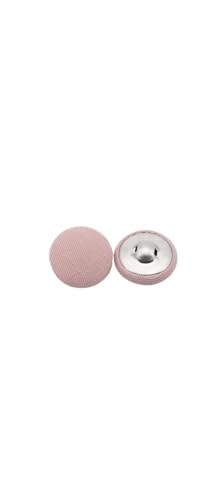 LPAGOLMIX Knöpfe zum Nähen Handwerk Knöpfe zum Nähen, 2 Stücke Nähen Metall Manualidades Knöpfe Zubehör Aluminium Knopf for Kleidung Dekorative Bunte Stoffknöpfe(Pink,20mm) von LPAGOLMIX