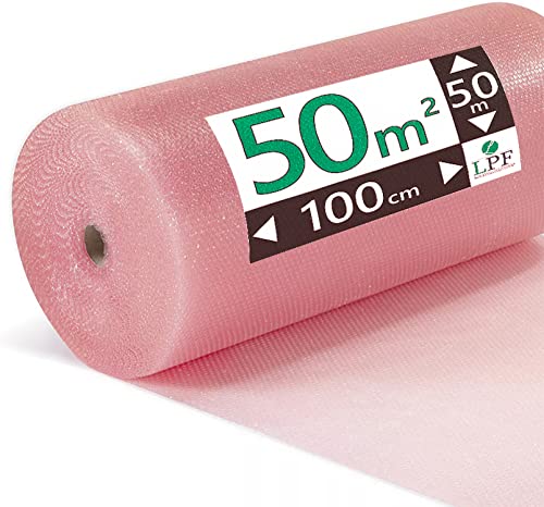 LPF dieLUFTPOLSTERFOLIE Luftpolsterfolie 100cm 75 Micron Verpackungsfolie Luftpolster Rolle Blisterfolie Noppenfolie Polsterfolie Umzug Knallfolie Polstermaterial Umzugfolie (3) von LPF dieLUFTPOSLTERFOLIE