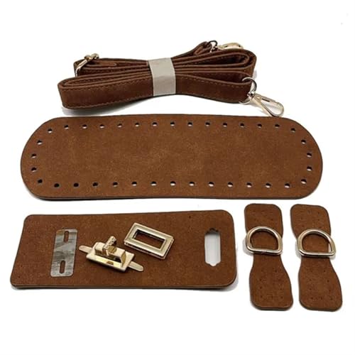 LPHFDCS Tasche HäKeln Set 1 Set handgefertigte Taschenbodenklappenabdeckung Hardware-Schultergurte for DIY-Handtaschen Häkeltaschen Stricktaschen Umhängetaschen Tasche HäKeln(A-Coffee) von LPHFDCS