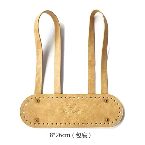 LPHFDCS Tasche HäKeln Set 7-teiliges Set handgefertigte Taschenbodenklappenabdeckung Hardware for Taschen DIY Handtaschengurte for Stricktaschen Handtasche Umhängetaschen Tasche HäKeln(8x26cm Set) von LPHFDCS