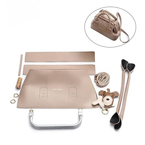 LPHFDCS Tasche HäKeln Set DIY-Nähset for handgefertigte Taschen, Riemen, Luxus-Ledertaschen-Herstellungsset, Handnähzubehör for Damenhandtaschen Tasche HäKeln(Num4 Khaki) von LPHFDCS