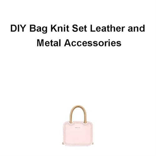 LPHFDCS Tasche HäKeln Set DIY-Nähset for handgefertigte Taschen, Riemen, Luxus-Ledertaschen-Herstellungsset, Handnähzubehör for Damenhandtaschen Tasche HäKeln(Num7 Pink) von LPHFDCS