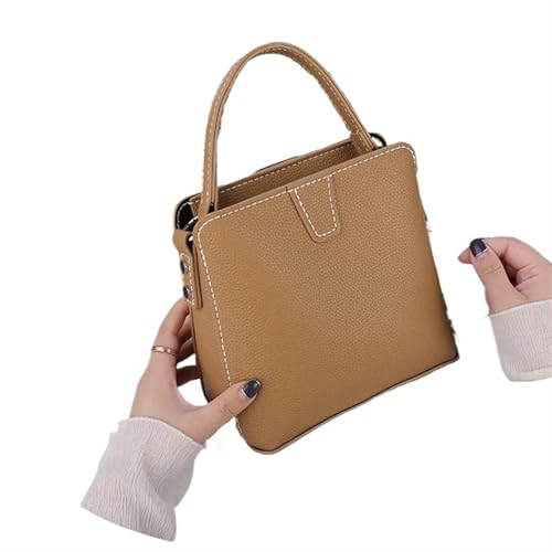 LPHFDCS Tasche HäKeln Set DIY-Nähset for handgefertigte Taschen, Riemen, individuelles Ledertaschen-Herstellungsset, Handnähzubehör for Damenhandtaschen Tasche HäKeln(Khaki) von LPHFDCS