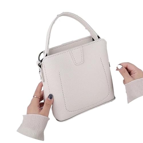 LPHFDCS Tasche HäKeln Set DIY-Nähset for handgefertigte Taschen, Riemen, individuelles Ledertaschen-Herstellungsset, Handnähzubehör for Damenhandtaschen Tasche HäKeln(White) von LPHFDCS