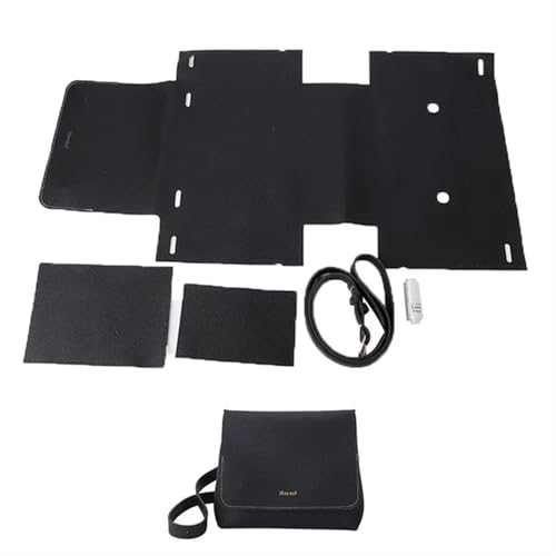 LPHFDCS Tasche HäKeln Set Schultertasche for Damen, einfaches Taschenherstellungsset, handgefertigt, DIY-Strickset aus PU-Leder, Materialzubehör for Nähen von Taschen Tasche HäKeln(Num2 Black) von LPHFDCS