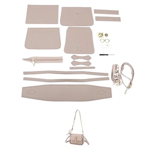 Tasche HäKeln Set Handgefertigtes Taschenset, Handnähen, Lederhandwerk, DIY-Taschenset, Herstellung von quadratischen Kästchen, Nähmaterial for Taschen, Handtaschenzubehör Tasche HäKeln(Num6 Khaki) von LPHFDCS