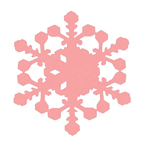 Tischkarten, Tischkarten, ausgehöhlte Schneeflocken-Namenskarte, Weihnachtsgrußkarte for Blumenstrauß, Weinglas, Tasse, Tischdekoration, Rosa, 100 Stück(Pink) von LPLPL