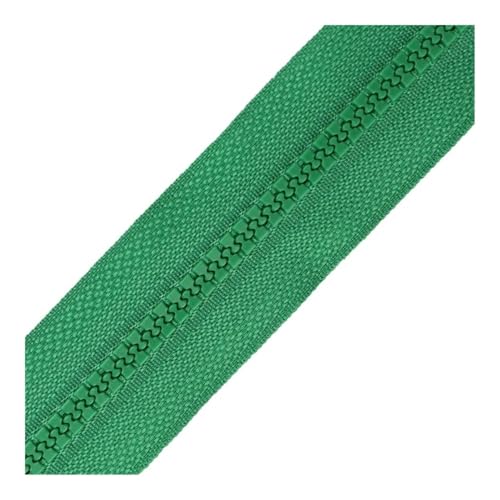 3 Stück 40-120 cm Harz-Spiralreißverschlüsse für Schneiderarbeiten, Nähen, Handwerk, Nylon-Reißverschlüsse, Großpackung, 24 Farben (grüne Farbe, Option 1_100 cm) von LPNGTNG