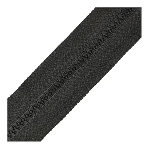 3 Stück 40-120 cm Harzspulen-Reißverschlüsse für Schneider, Nähen, Handwerk, Nylon-Reißverschlüsse, Großpackung, 24 Farben (Biack-Farbe, Option 1_90 cm) von LPNGTNG