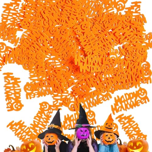 Halloween-Pailletten-Konfetti,Halloween-Tischkonfetti | Halloween Konfetti | PVC-Pailletten-Halloween-Wurfkonfetti für Halloween-Partydekorationen, 15 g von LPORF