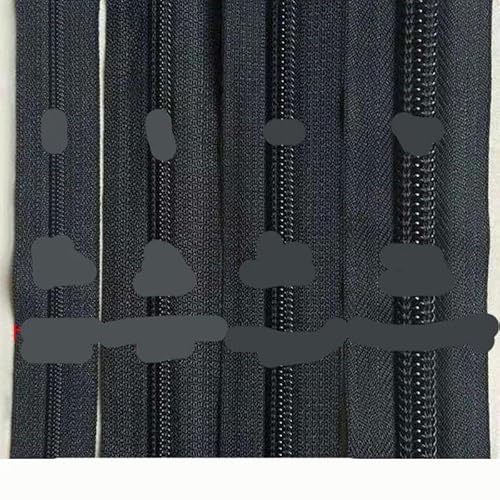 3# 5# 8# 10# 10M schwarze Reißverschlüsse, 10-teilige Reißverschlussschieber, Kleidung, Nähen, Reißverschlusszieher, Reißverschluss-Reparaturset-Schwarz-10# von LPUKOI