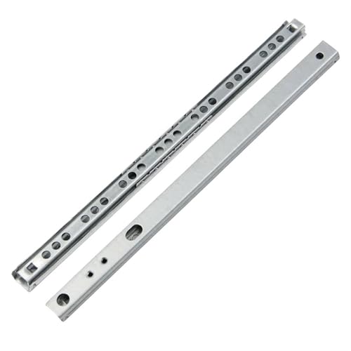 Schwerlast-Schubladenführungen 2 Stücke 8 "-16" Kugellager Schubladenführungen Möbelführung Stahl Kugellagerführungen Tastatur Schrank Schrank Schubladenschienen(182MM8inch) von LPXDS