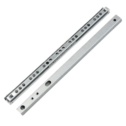 Schwerlast-Schubladenführungen 2 Stücke 8 "-16" Kugellager Schubladenführungen Möbelführung Stahl Kugellagerführungen Tastatur Schrank Schrank Schubladenschienen(214MM9inch) von LPXDS