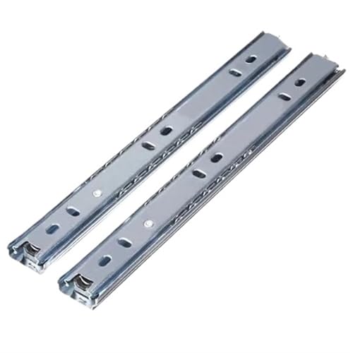 Schwerlast-Schubladenführungen 27 mm breite Schubladenführung mit Kugellager, abnehmbare, 2-fach faltbare Ausziehablage for den Tastaturtisch, robust und langlebig mit hoher Tragfähigkeit(10inches 250 von LPXDS