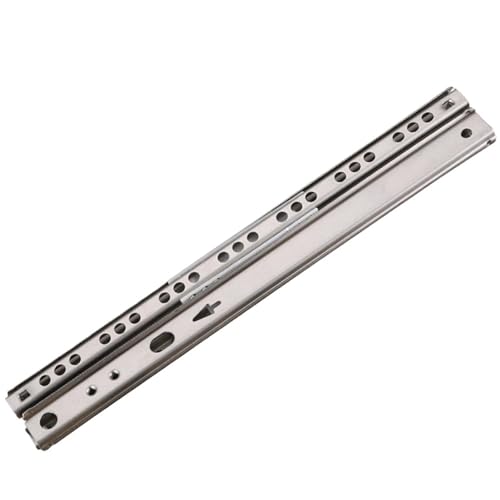 Schwerlast-Schubladenführungen 8"-16" Zweiteilige Kugellager-Schubladenschienen Möbelschienen Stahlkugellagerschienen Tastaturschrank Schrankschubladenschienen(182mm) von LPXDS