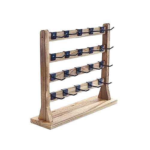 LQQDREX Holz Ohrringe Display Stand Mit Haken Mehrzweck Für Kommode Schlafzimmer Halskette Schmuck Hängen Organisieren Display Lagerung U6M6 von LQQDREX