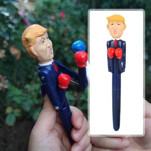 LQQDREX President DJT Boxing Pen, Tru*p Merchandise, Donald Tru*p Pen, Signing Pen Stress Relief Kugelschreiber, DJT Prank Boxing Pen, Einzigartige Neuheit Gag Geschenke für Erwachsene von LQQDREX