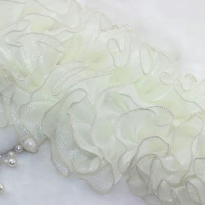 Band,Spitzenbesatz, Spitzenbesatz, plissierter Chiffon-Spitzenkantenbesatz, 3 Yard/Lot, schwarz-weißer plissierter Spitzenbesatz, handgefertigt, DIY Organza, Hochzeitskleid, Kleidungszubehör, Stoff, 8 Band,Spitzenbesatz, Spitzenbesatz, plissierter Chiffon-Spitzenkantenbesatz, 3 Yard/Lot, schwarz-weißer plissierter Spitzenbesatz, handgefertigt, DIY Organza, Hochzeitskleid, Kleidungszubehör, Stoff, 8 von LRFNKCT