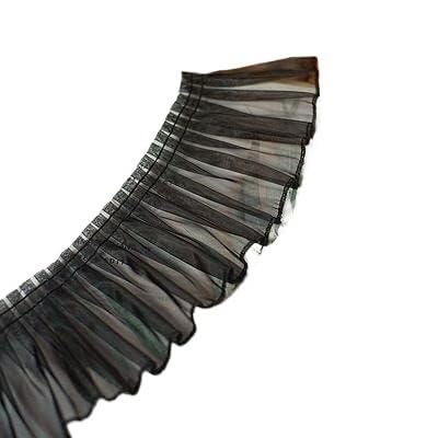 Band,Spitzenbesatz, Spitzenbesatz, plissierter Chiffon-Spitzenkantenbesatz, 5 Meter, 75 mm, weiße Organza-Spitze, geraffte, plissierte Spitzenbesatz. Wählen Sie Farben aus Band,Spitzenbesatz, Spitzenbesatz, plissierter Chiffon-Spitzenkantenbesatz, 5 Meter, 75 mm, weiße Organza-Spitze, geraffte, plissierte Spitzenbesatz. Wählen Sie Farben aus von LRFNKCT