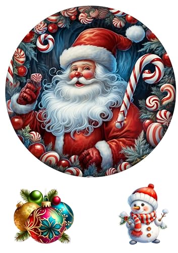 Weihnachten, Christmas Cake Topper,Tortenaufleger, 20cm Oblate Premium von LRSweetdesign