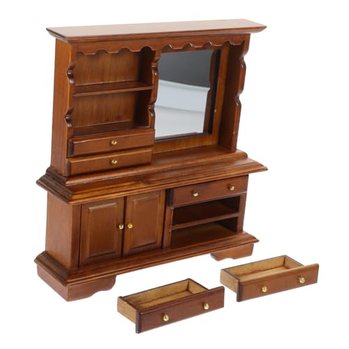 LRXIYODE Miniatur Kommode aus Holz Detailliertes Puppenhaus Möbel Modell Natürliche Textur Sicher für Dekoration für Miniaturhäuser und Kleine Puppenzimmer LRXIYODE Miniatur Kommode aus Holz Detailliertes Puppenhaus Möbel Modell Natürliche Textur Sicher für Dekoration für Miniaturhäuser und Kleine Puppenzimmer von LRXIYODE