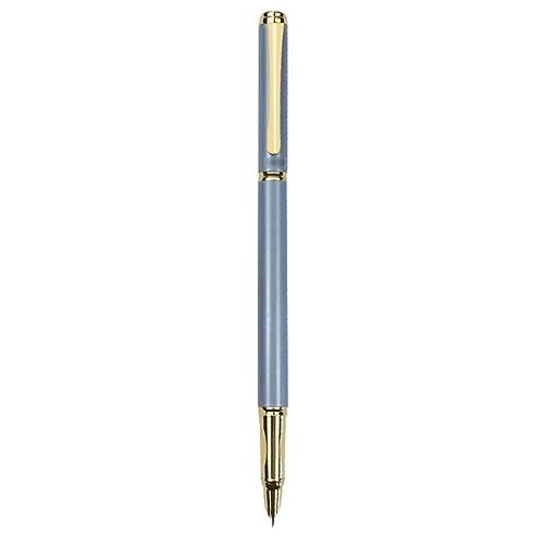 Schwarzer Füllfederhalter Atemberaubender Füllfederhalter, Schreibstift mit extra feiner Spitze, Iridium-Goldfeder, 0,38 mm Stifte, Kalligraphie-Stift for Üben der Kalligraphie. Ein Blickfang(Blue) von LSDLOUYAQNG